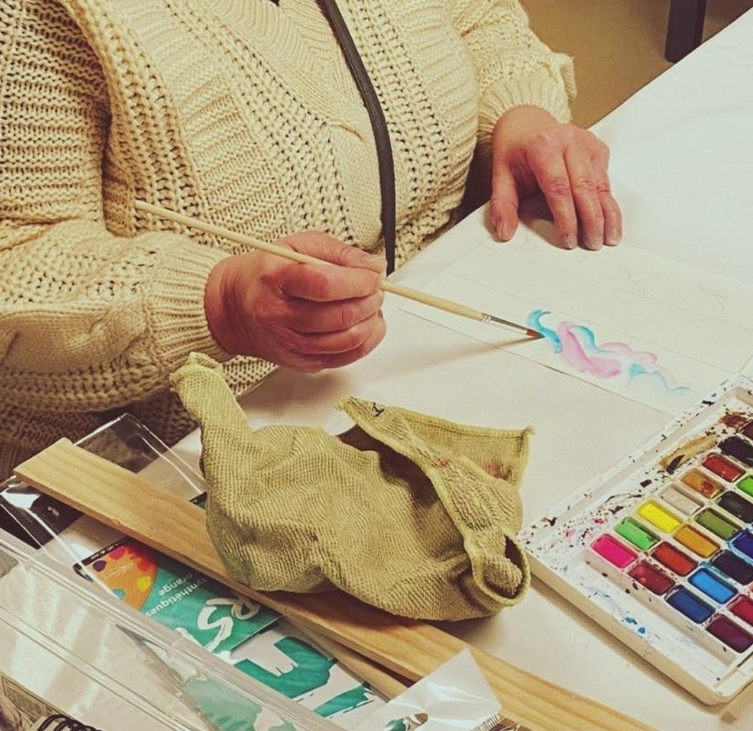 Dégradé à l'aquarelle - Art thérapie